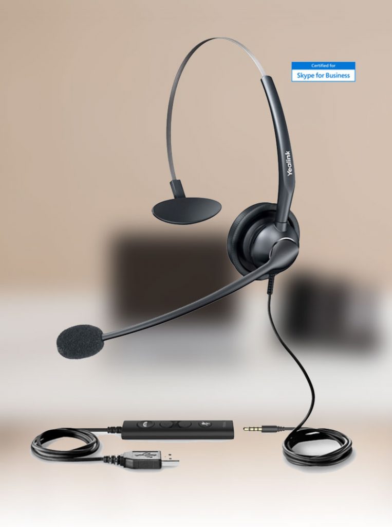 Yealink UH33 is a professional headset with the over-the-head style that eliminates background noise and helps you get in your concentration ..